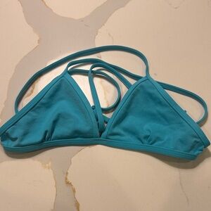 triangl swimwear JOLYN Bright Aqua Triangle Bikini Top